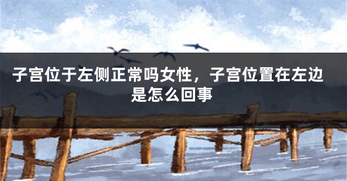 子宫位于左侧正常吗女性,子宫位置在左边是怎么回事