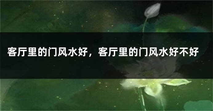 客厅里的门风水好,客厅里的门风水好不好