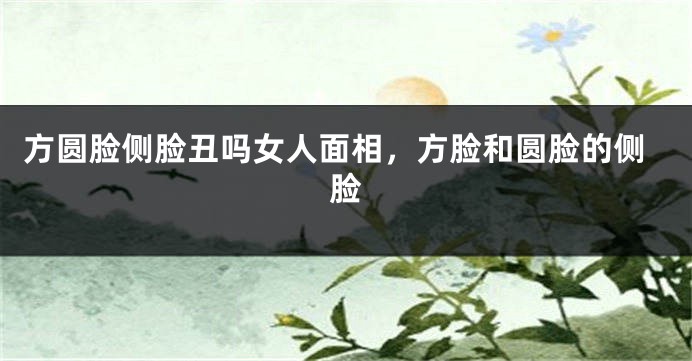 方圆脸侧脸丑吗女人面相，方脸和圆脸的侧脸
