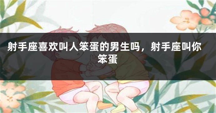 射手座喜欢叫人笨蛋的男生吗,射手座叫你笨蛋