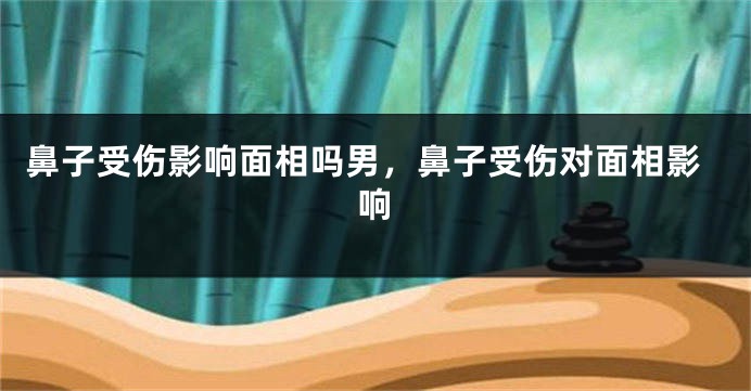 鼻子受伤影响面相吗男，鼻子受伤对面相影响