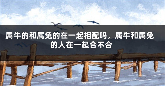 属牛的和属兔的在一起相配吗，属牛和属兔的人在一起合不合