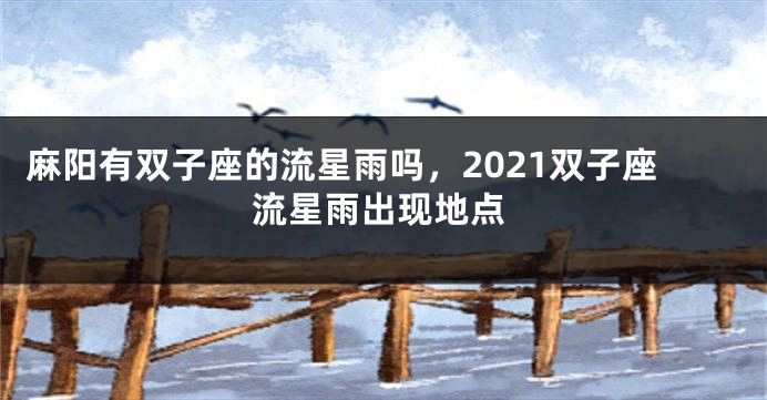 麻阳有双子座的流星雨吗，2021双子座流星雨出现地点