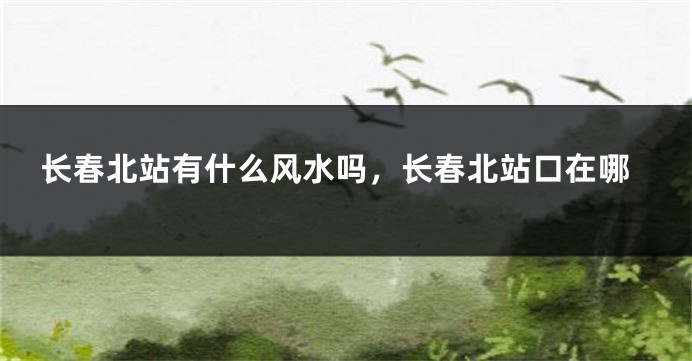 长春北站有什么风水吗,长春北站口在哪