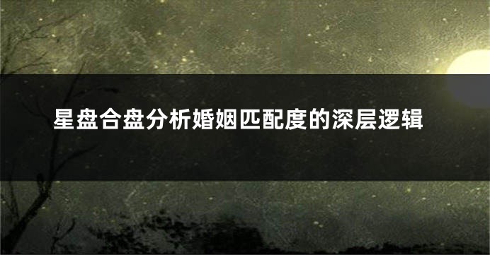 星盘合盘分析婚姻匹配度的深层逻辑