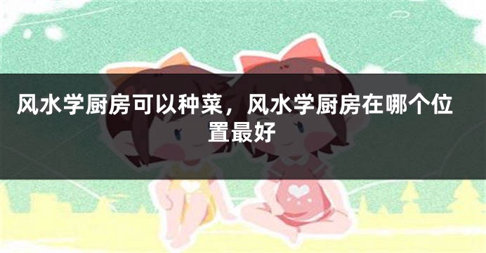 风水学厨房可以种菜,风水学厨房在哪个位置最好