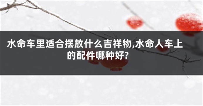 水命车里适合摆放什么吉祥物,水命人车上的配件哪种好?