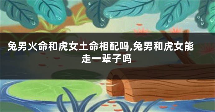 兔男火命和虎女土命相配吗,兔男和虎女能走一辈子吗
