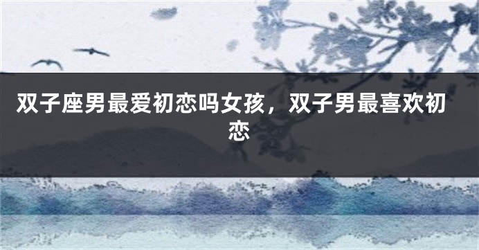 双子座男最爱初恋吗女孩,双子男最喜欢初恋