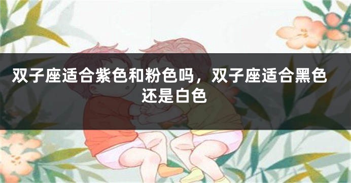 双子座适合紫色和粉色吗，双子座适合黑色还是白色
