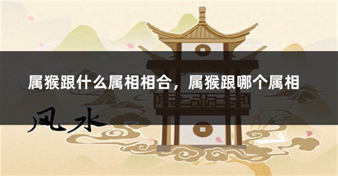 属猴跟什么属相相合，属猴跟哪个属相