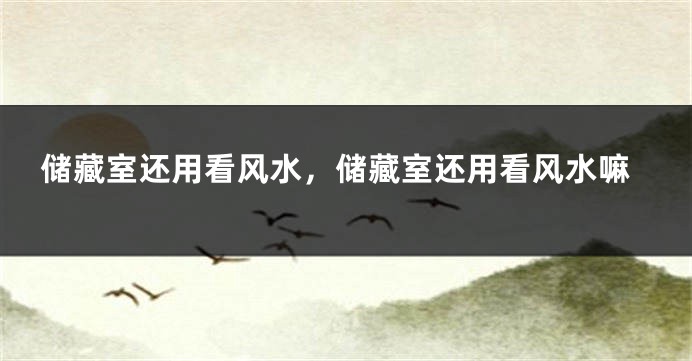 储藏室还用看风水，储藏室还用看风水嘛