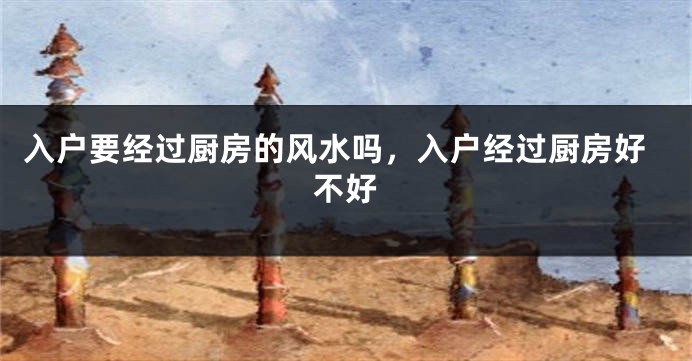 入户要经过厨房的风水吗,入户经过厨房好不好