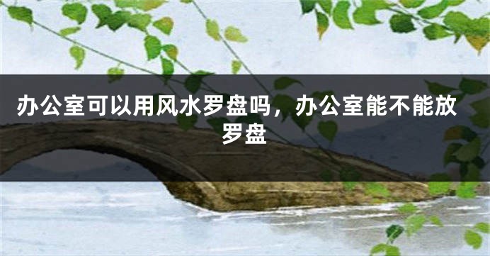 办公室可以用风水罗盘吗,办公室能不能放罗盘