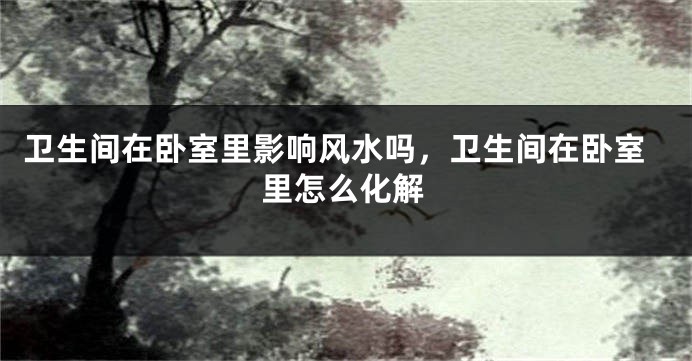 卫生间在卧室里影响风水吗，卫生间在卧室里怎么化解