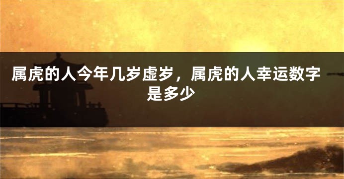 属虎的人今年几岁虚岁，属虎的人幸运数字是多少