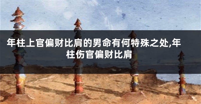 年柱上官偏财比肩的男命有何特殊之处,年柱伤官偏财比肩