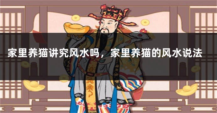 家里养猫讲究风水吗,家里养猫的风水说法
