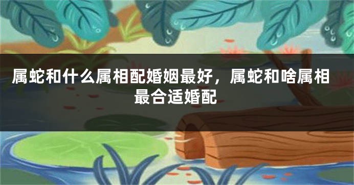 属蛇和什么属相配婚姻最好，属蛇和啥属相最合适婚配