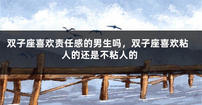 双子座喜欢责任感的男生吗，双子座喜欢粘人的还是不粘人的