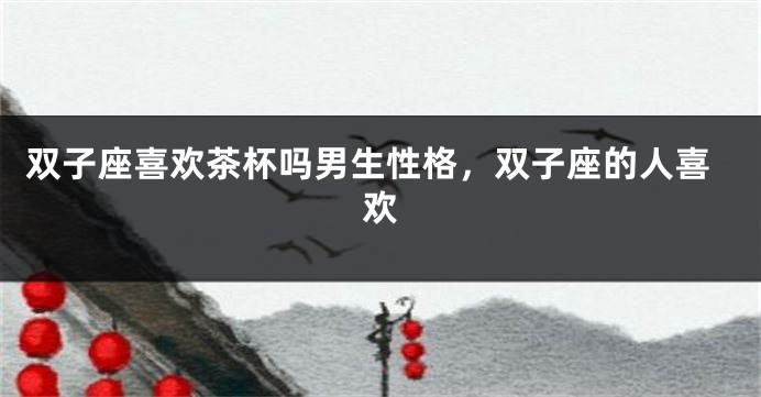 双子座喜欢茶杯吗男生性格，双子座的人喜欢
