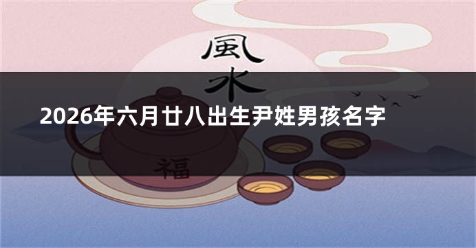 2026年六月廿八出生尹姓男孩名字