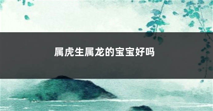 属虎生属龙的宝宝好吗