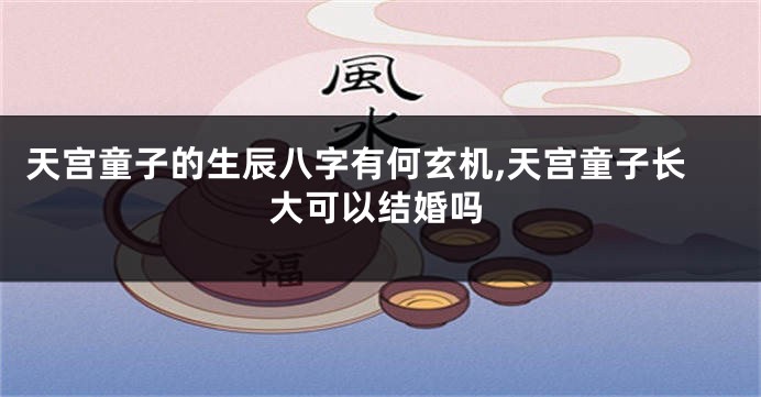 天宫童子的生辰八字有何玄机,天宫童子长大可以结婚吗