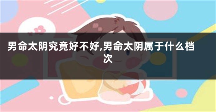 男命太阴究竟好不好,男命太阴属于什么档次