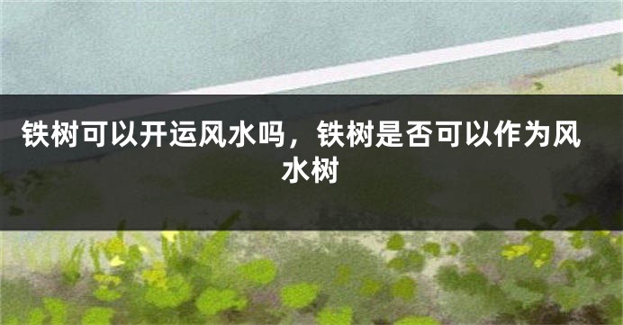 铁树可以开运风水吗，铁树是否可以作为风水树