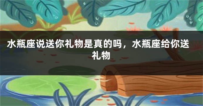 水瓶座说送你礼物是真的吗，水瓶座给你送礼物